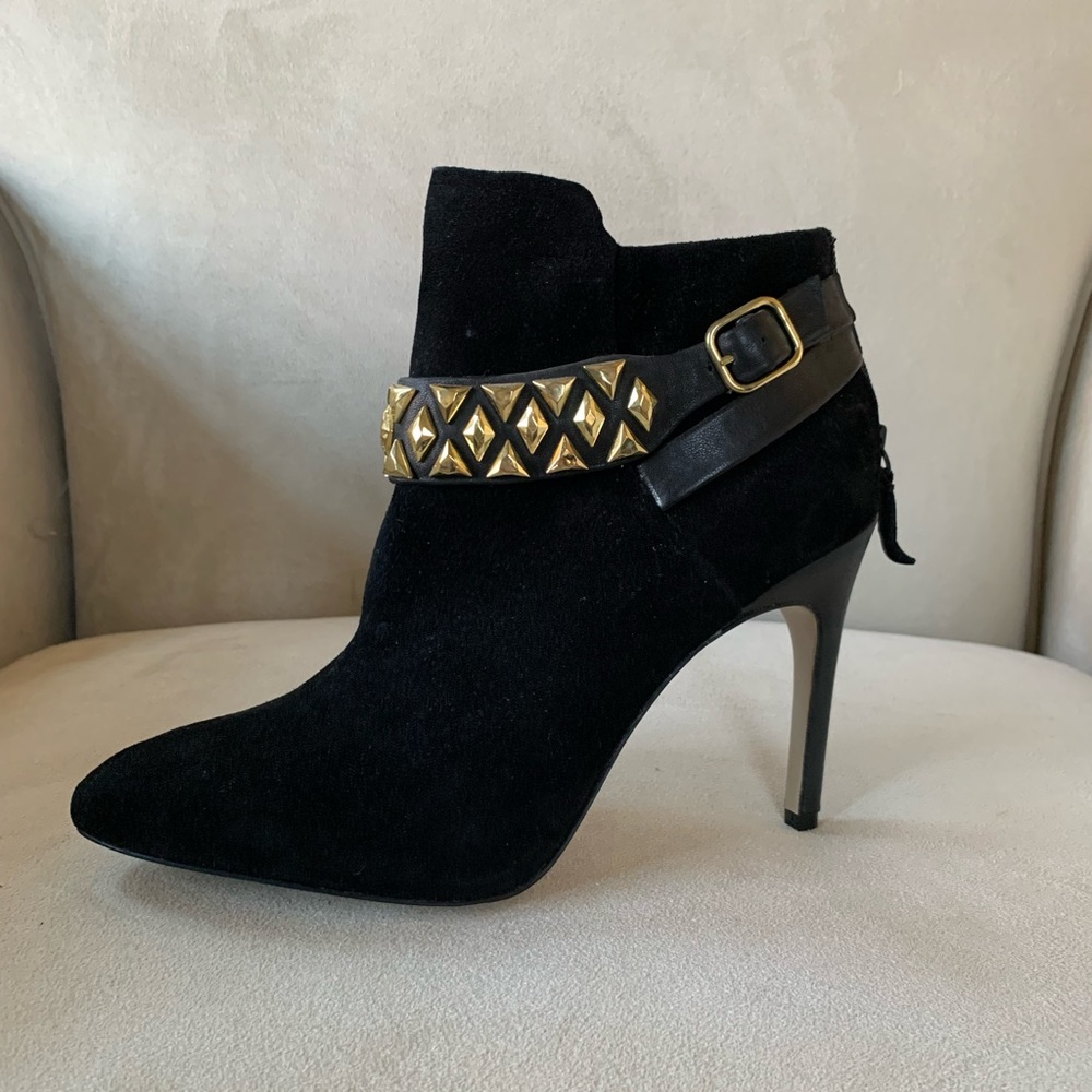 Badgley Mischka Black Suede Boots
